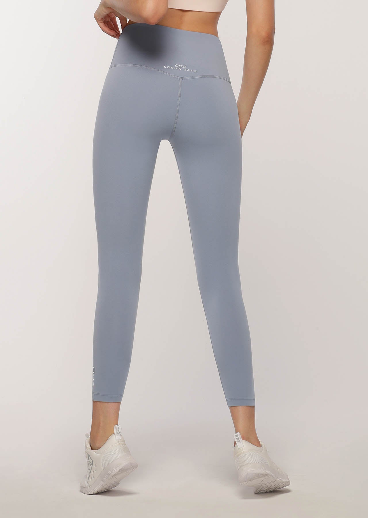 Lorna Jane Lotus Ankle Biter Leggings - Gravity Grey