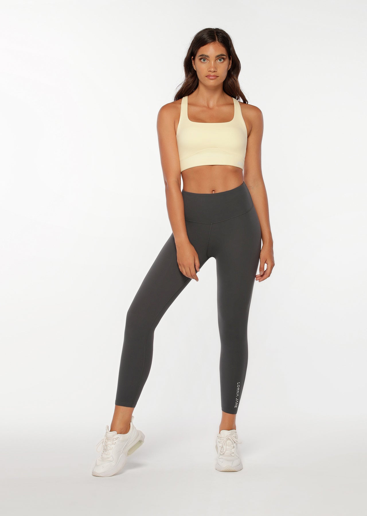 Lorna Jane Lotus Ankle Biter Leggings - Titanium