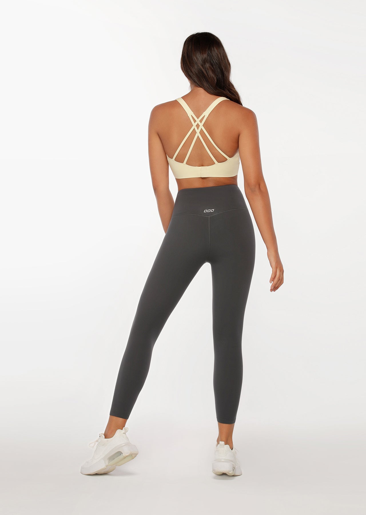 Lorna Jane Lotus Ankle Biter Leggings - Titanium