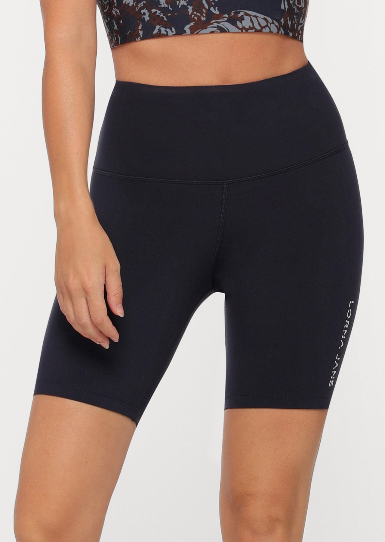 Lorna Jane Lotus Bike Shorts - French Navy