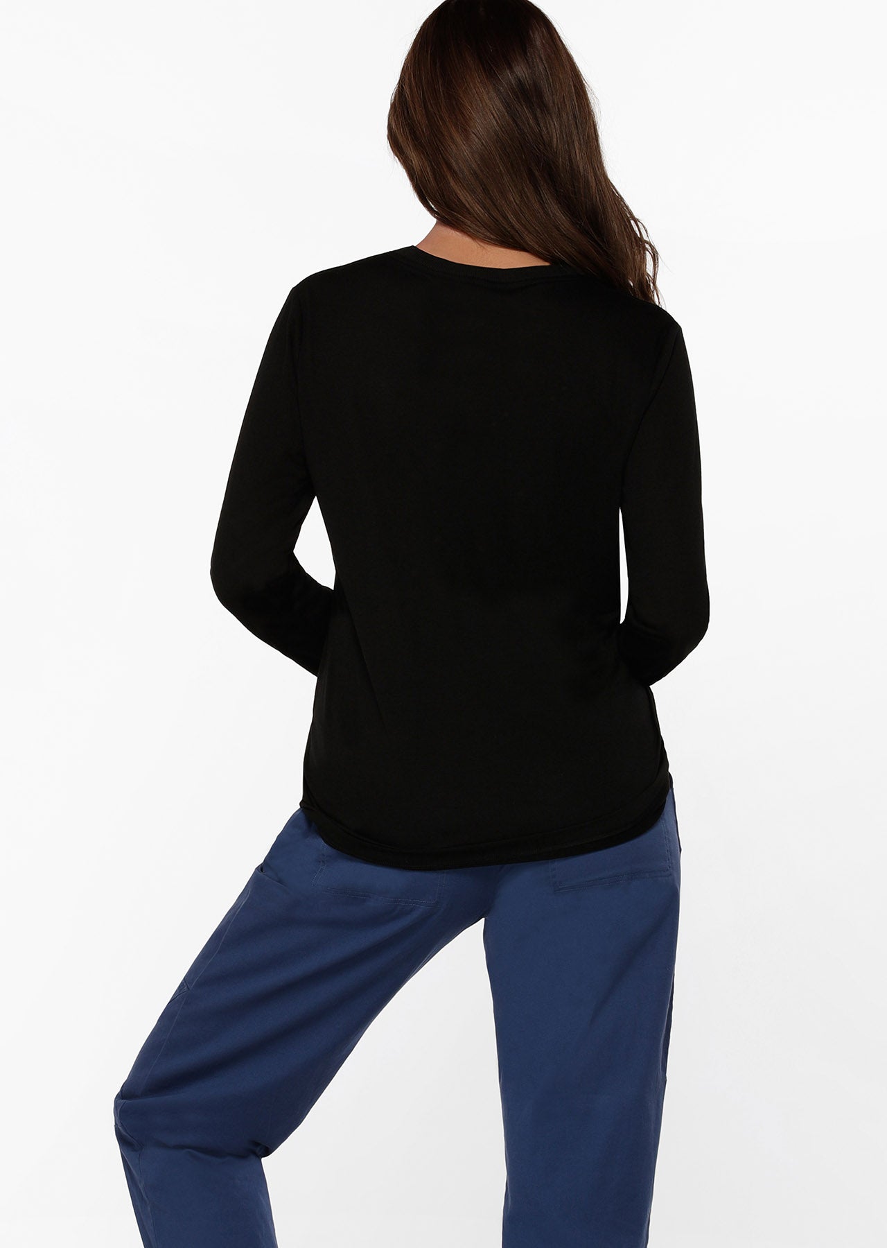 Lorna Jane Lotus Long Sleeve Top - Black