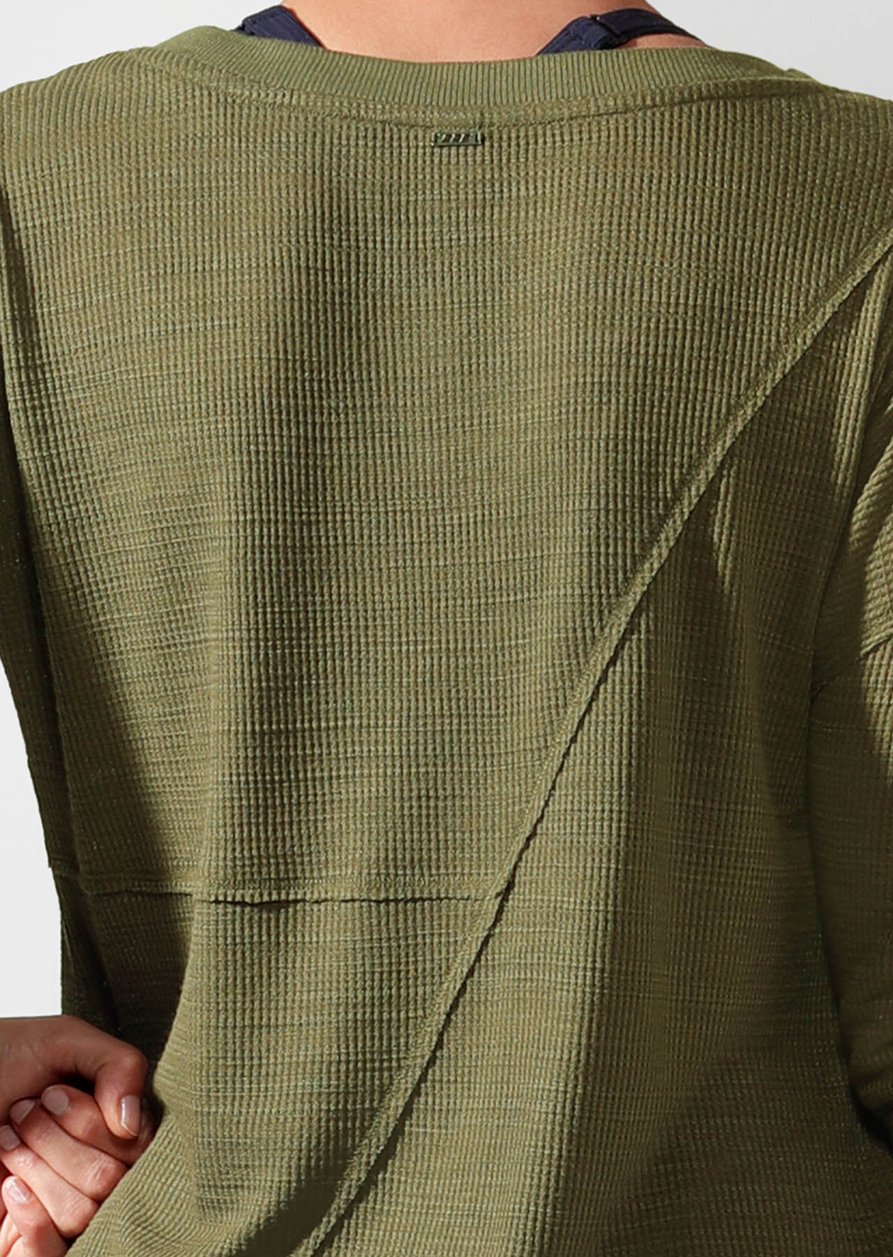 Lorna Jane Lounge Long Sleve Top - Pale Olive