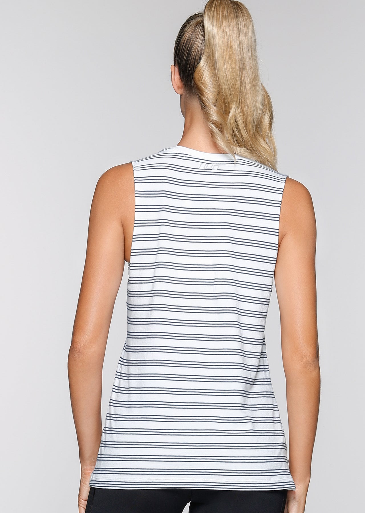 Lorna Jane Never Enough Tank - White/Ash Blue