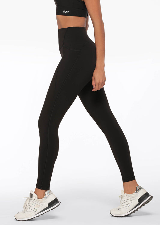 Lorna Jane No Chafe Aloe Vera Full Length Leggings - Black