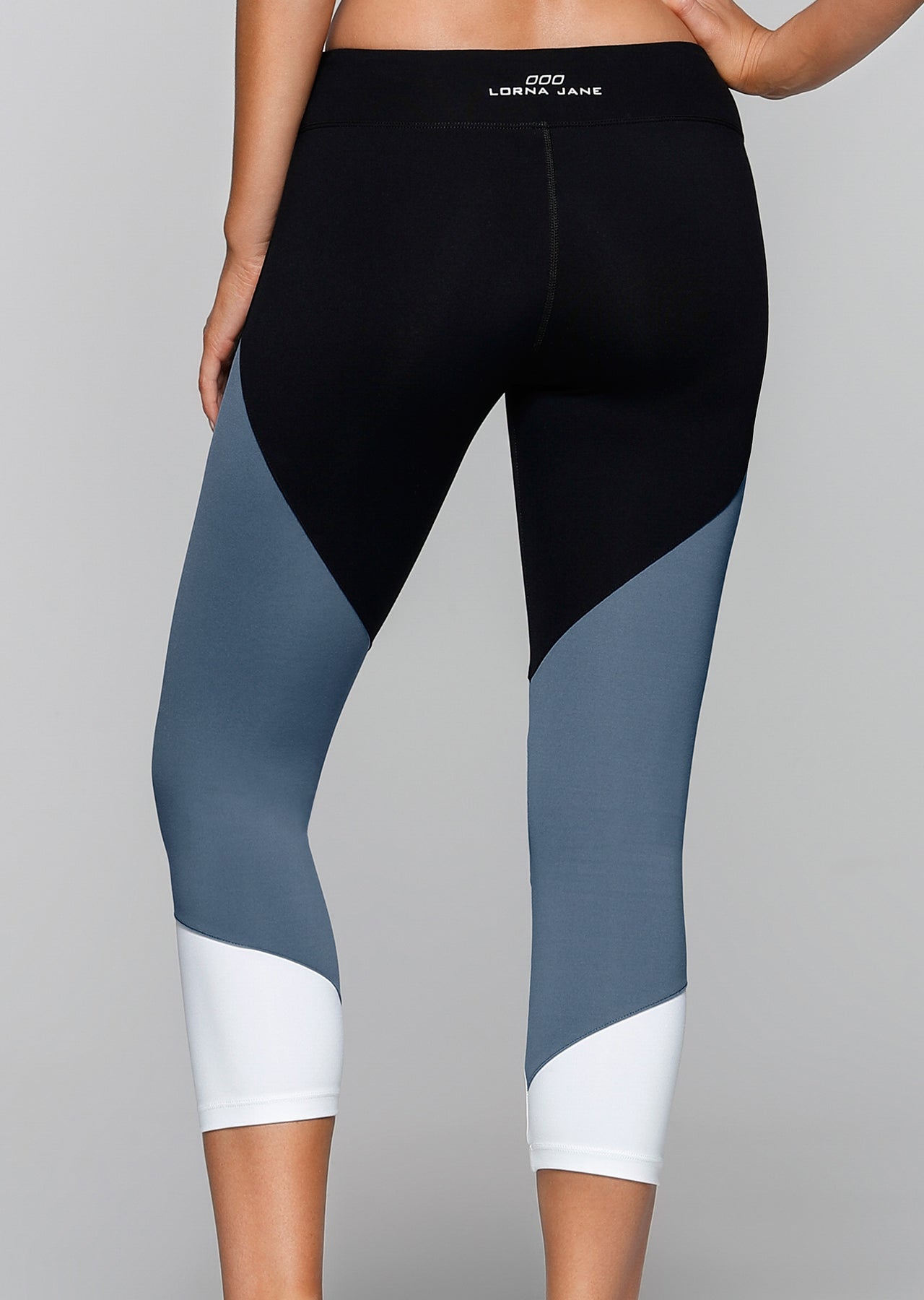 Lorna Jane No Limits 7/8 Tight - Black/Powder Grey