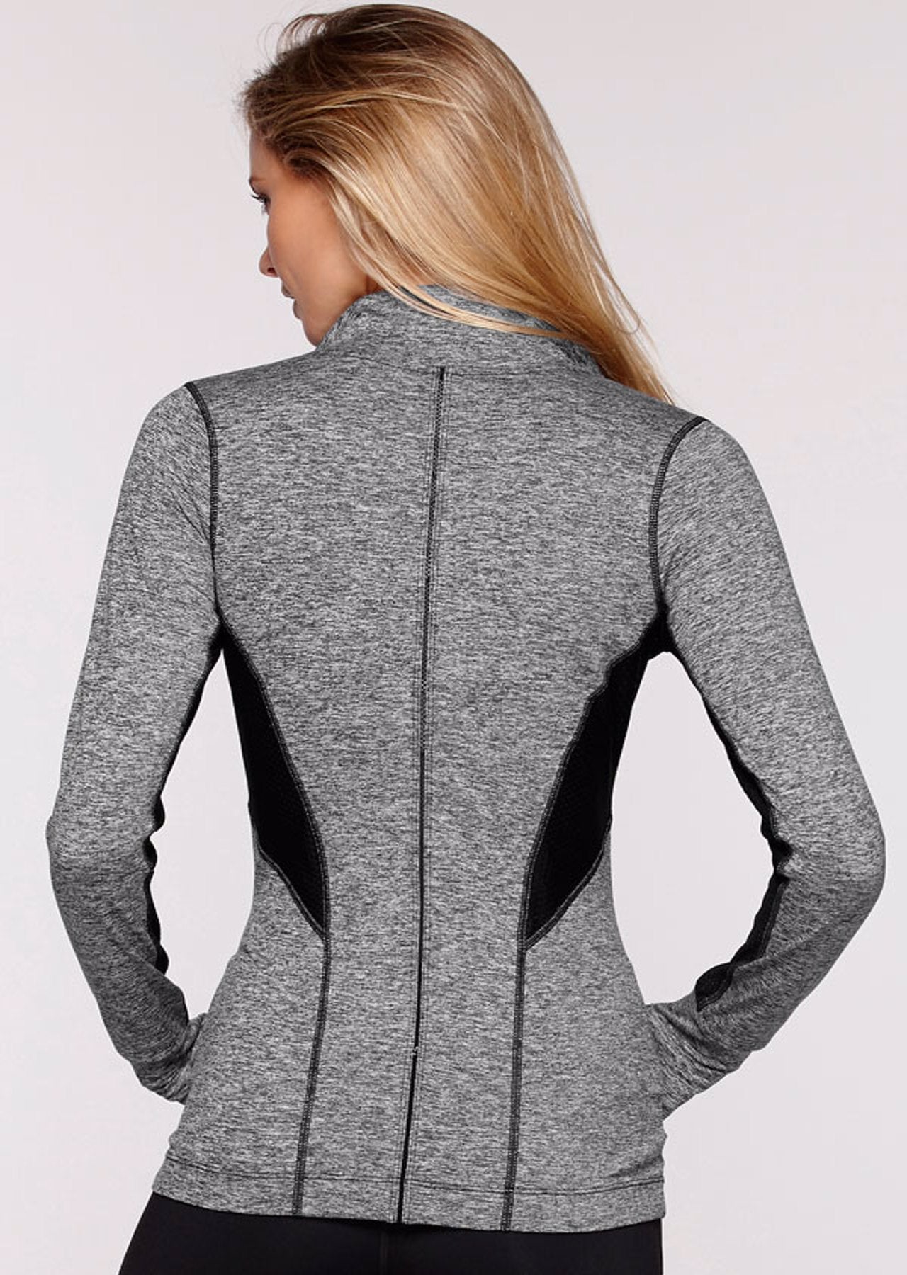 Lorna Jane Rally Active Zip Through - Black Marl