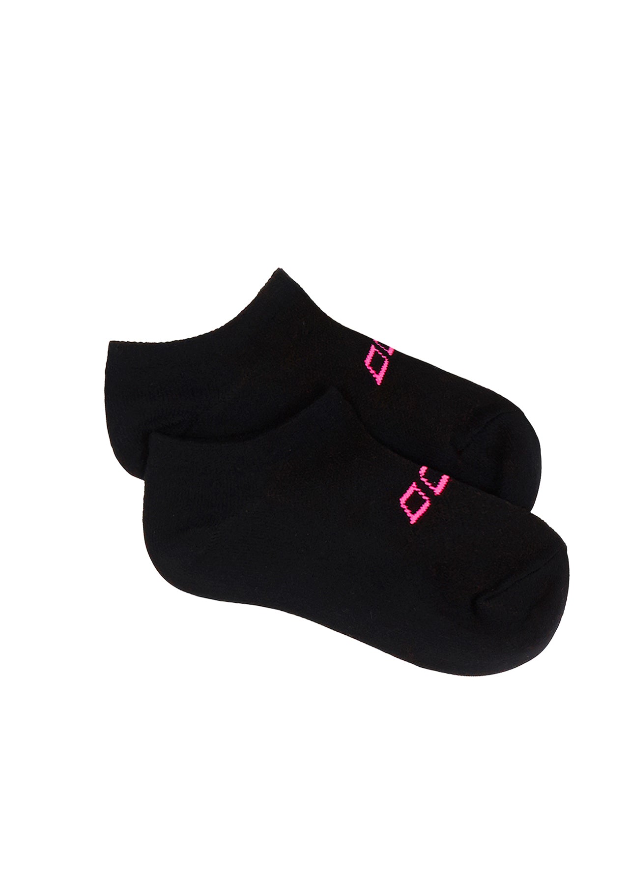 Lorna Jane Secret Socks - Black/Hyper Pink