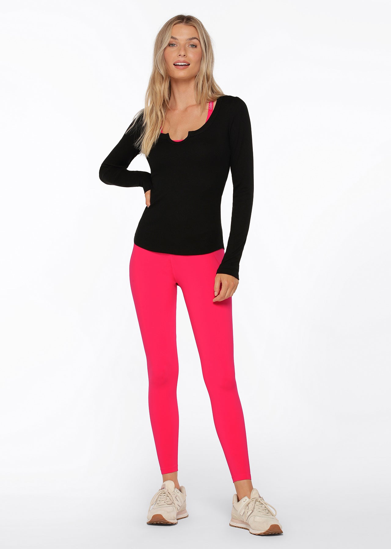Lorna Jane Serene Long Sleeve Top - Black