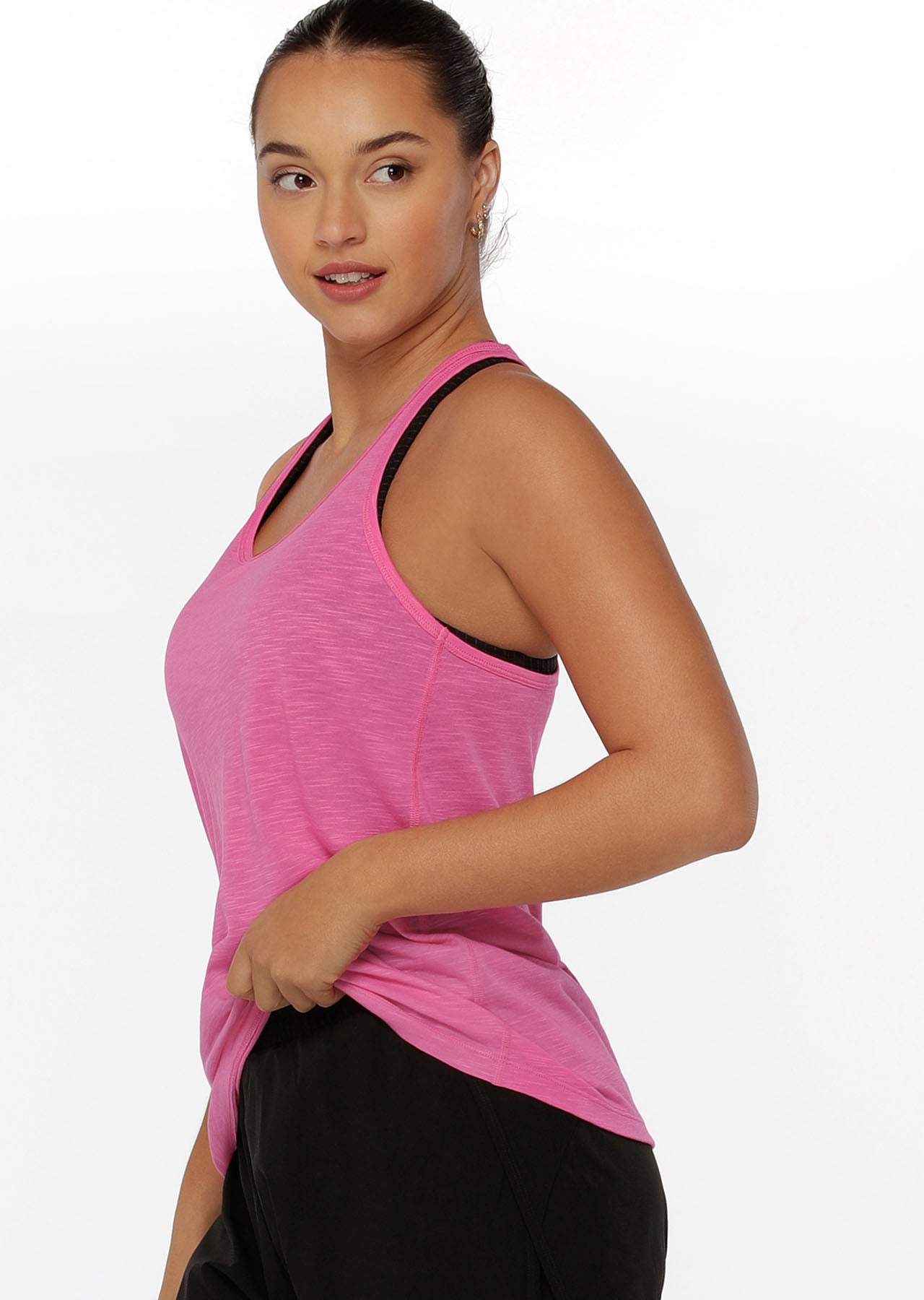 Lorna Jane Slouchy Gym Tank - Milkshake