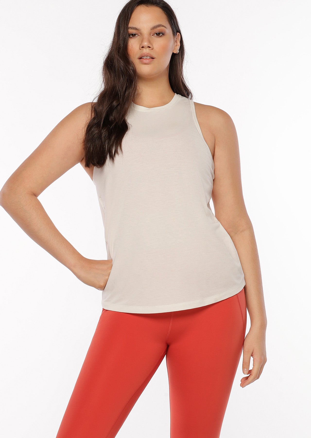 Lorna Jane Sports Club Tank - Cream