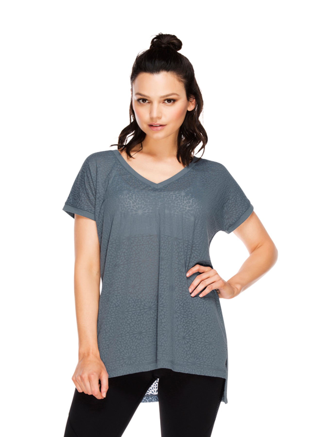 Lorna Jane Team LJ S/Slv Top - Powder Grey