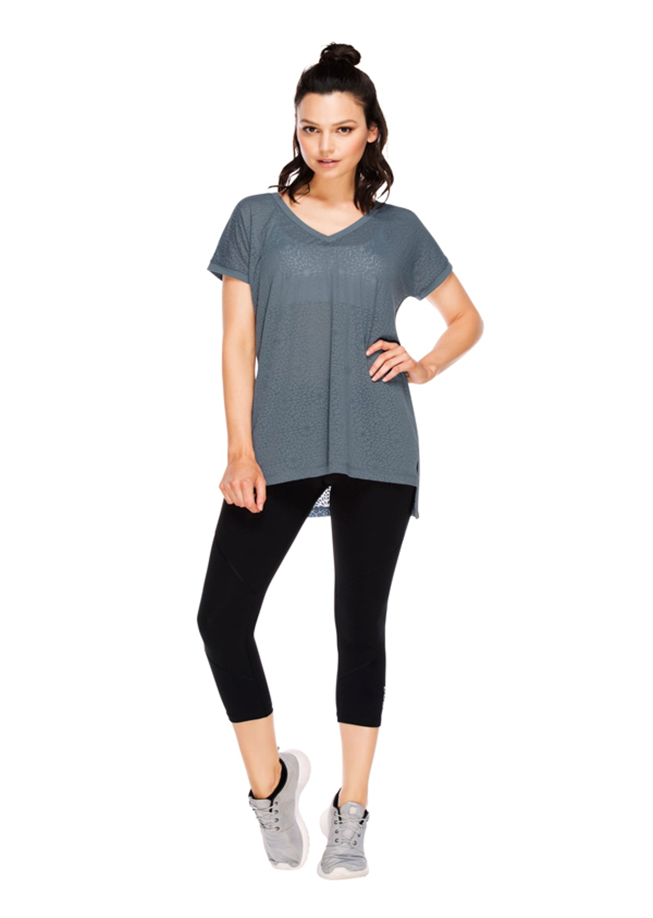 Lorna Jane Team LJ S/Slv Top - Powder Grey