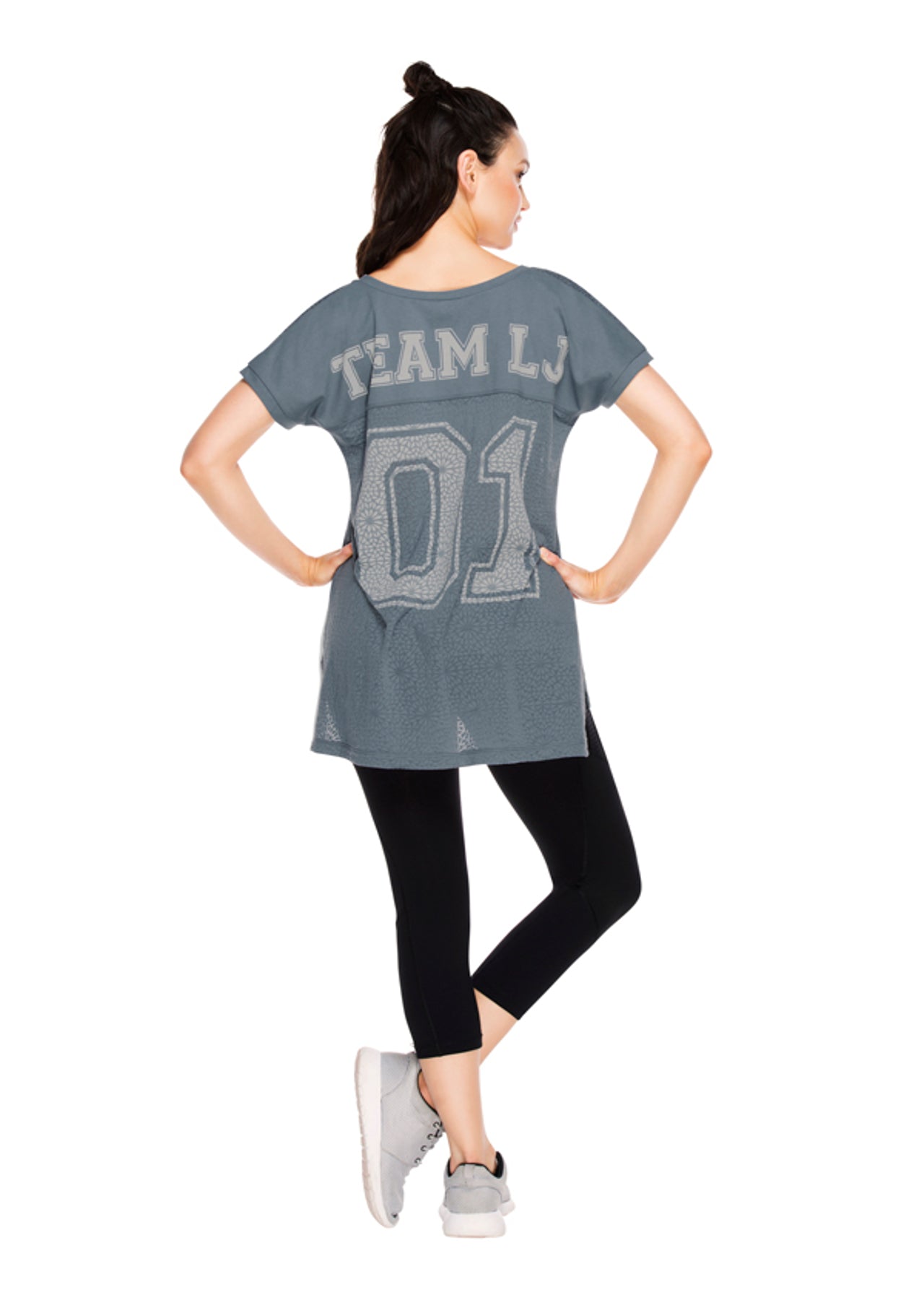 Lorna Jane Team LJ S/Slv Top - Powder Grey