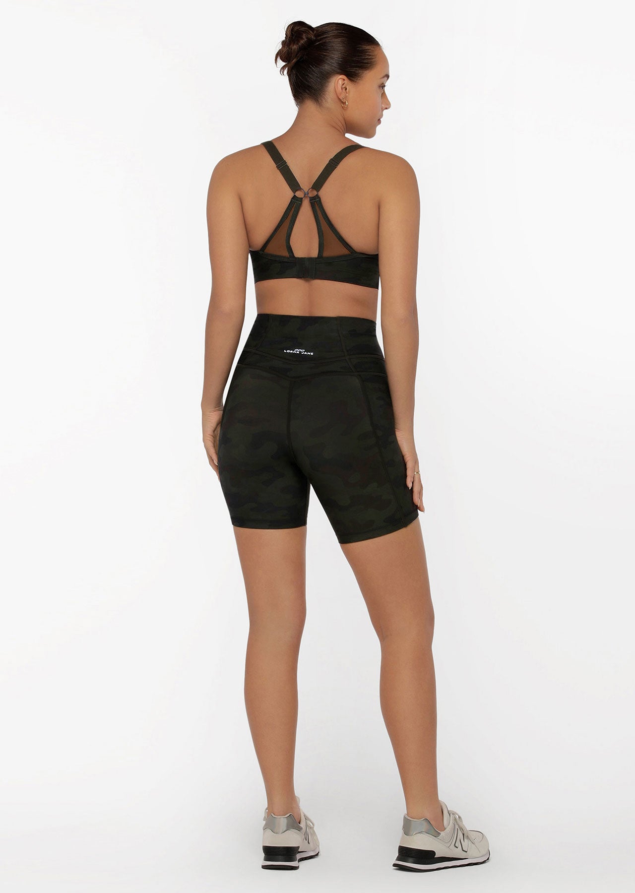 Lorna Jane Tropic Safari Stomach Support Bike Shorts - Tropical Safari Print