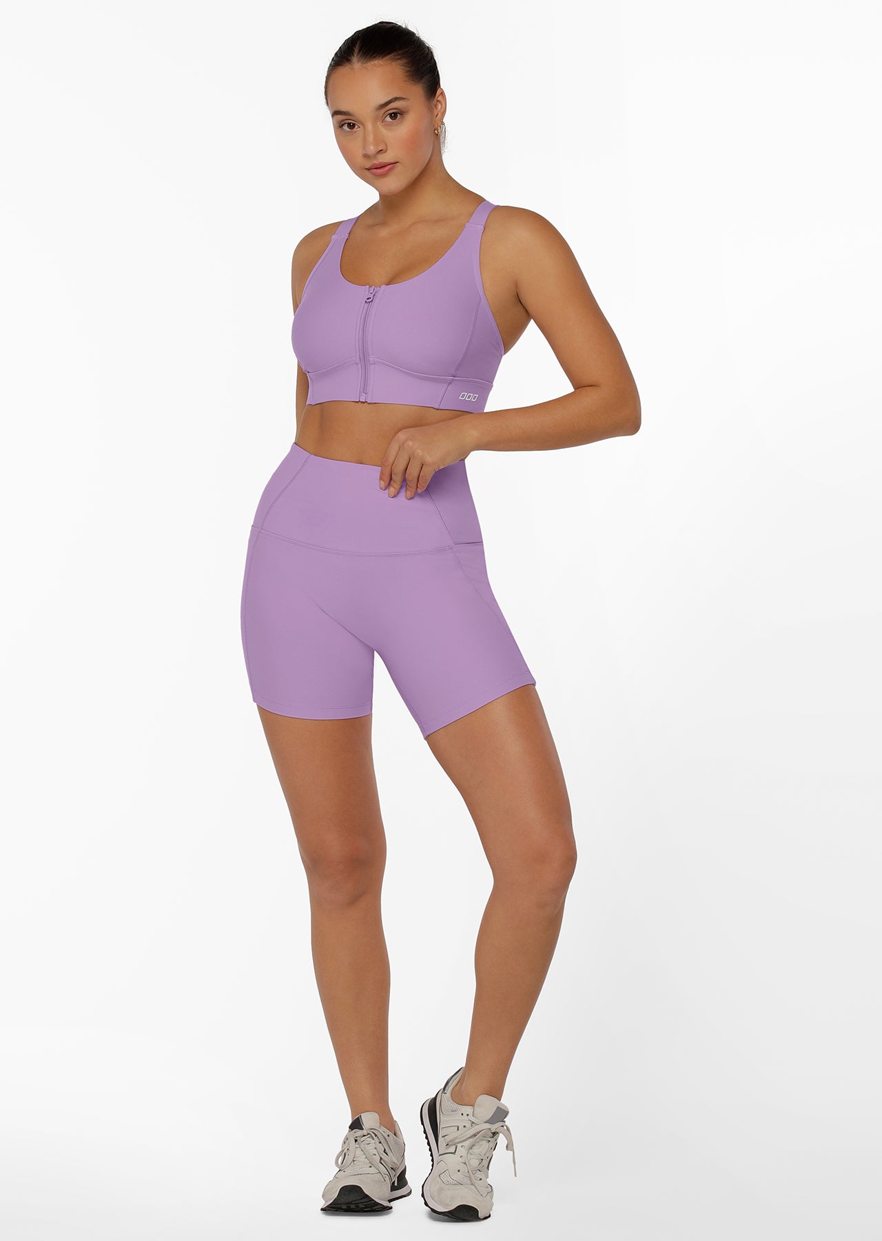 Lorna Jane Ultimate Excel Bike Shorts - Lilac Buzz