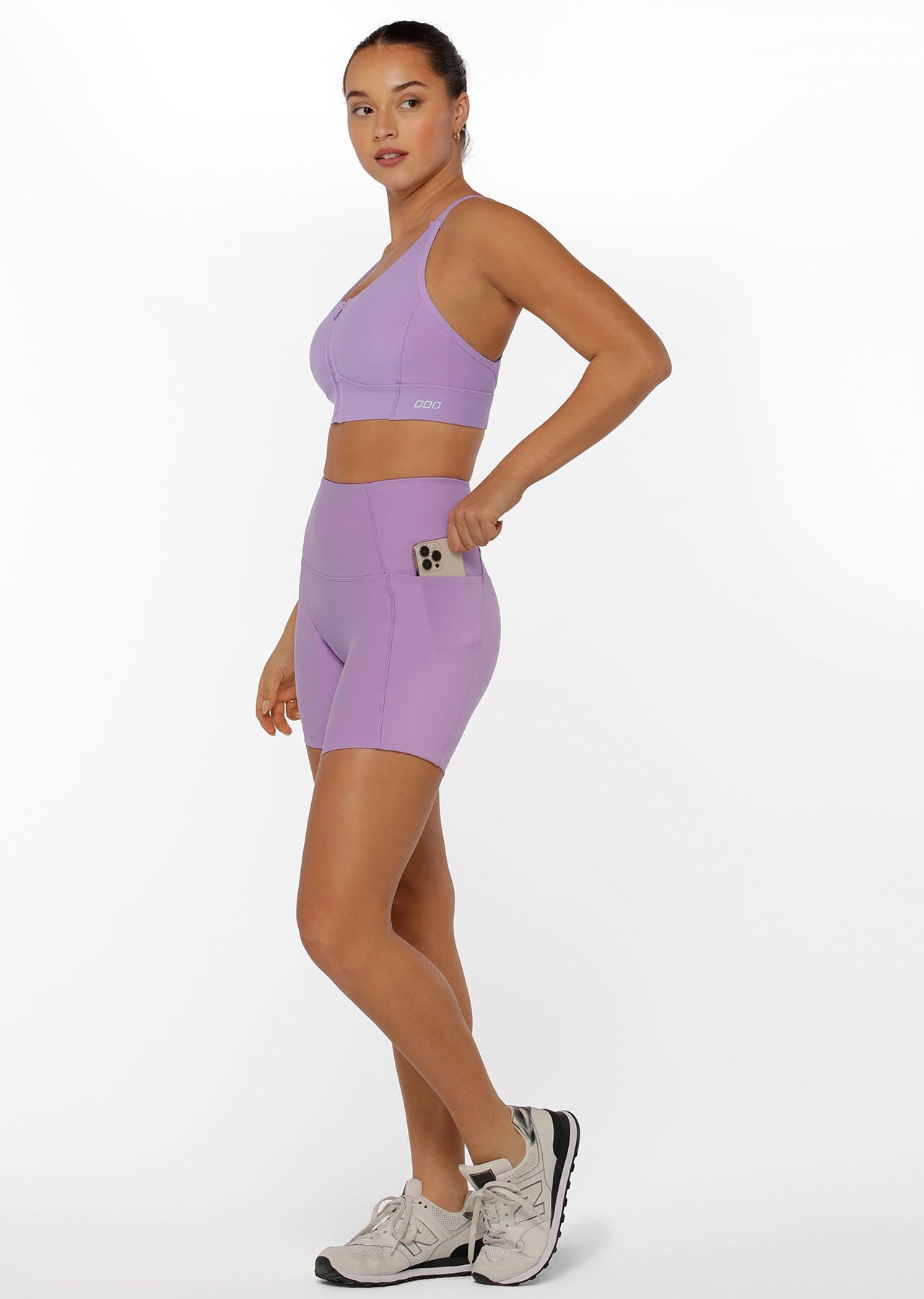 Lorna Jane Ultimate Excel Bike Shorts - Lilac Buzz