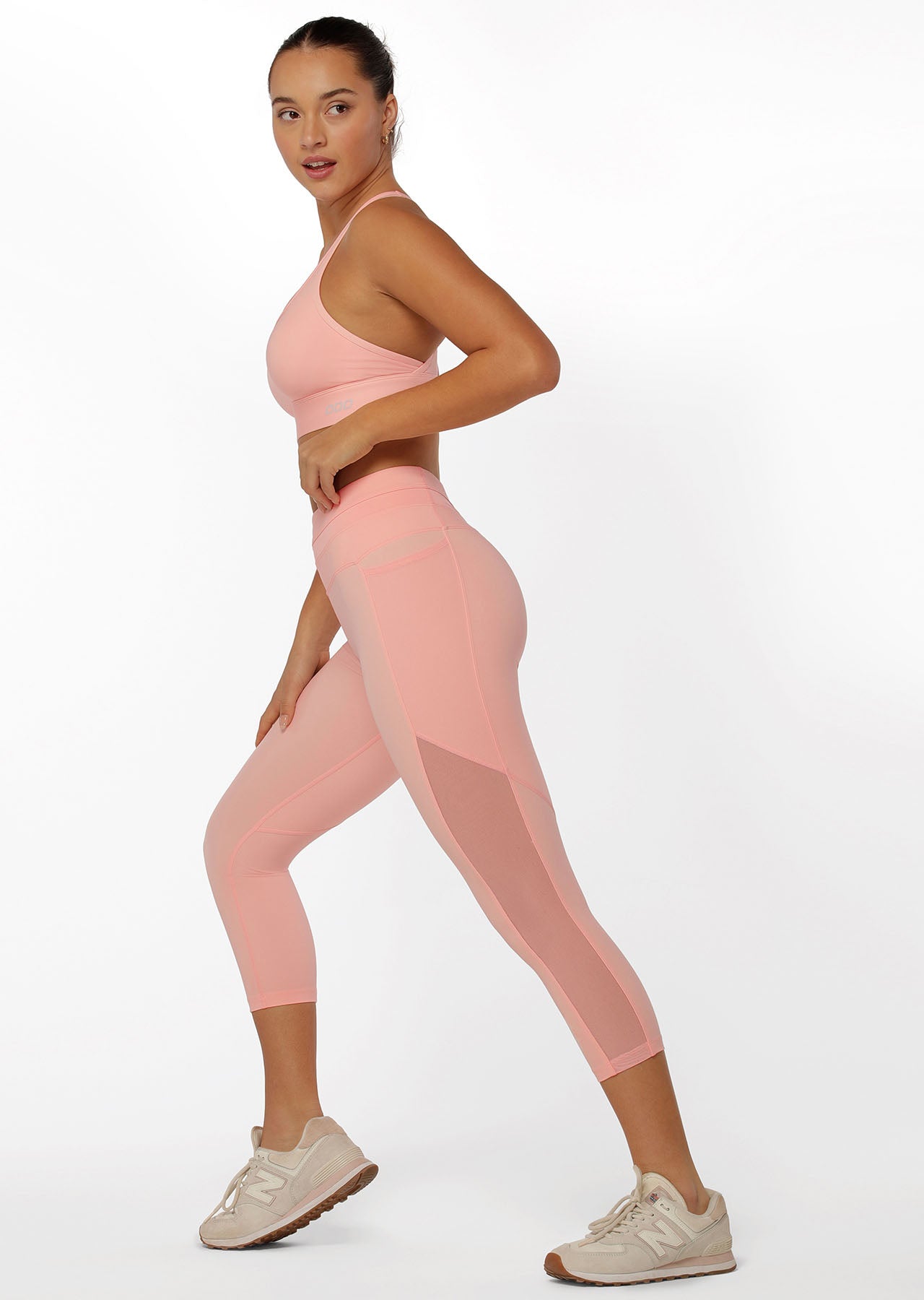 Lorna Jane Ultra Hold Booty 7/8 Leggings - Blushed Pink