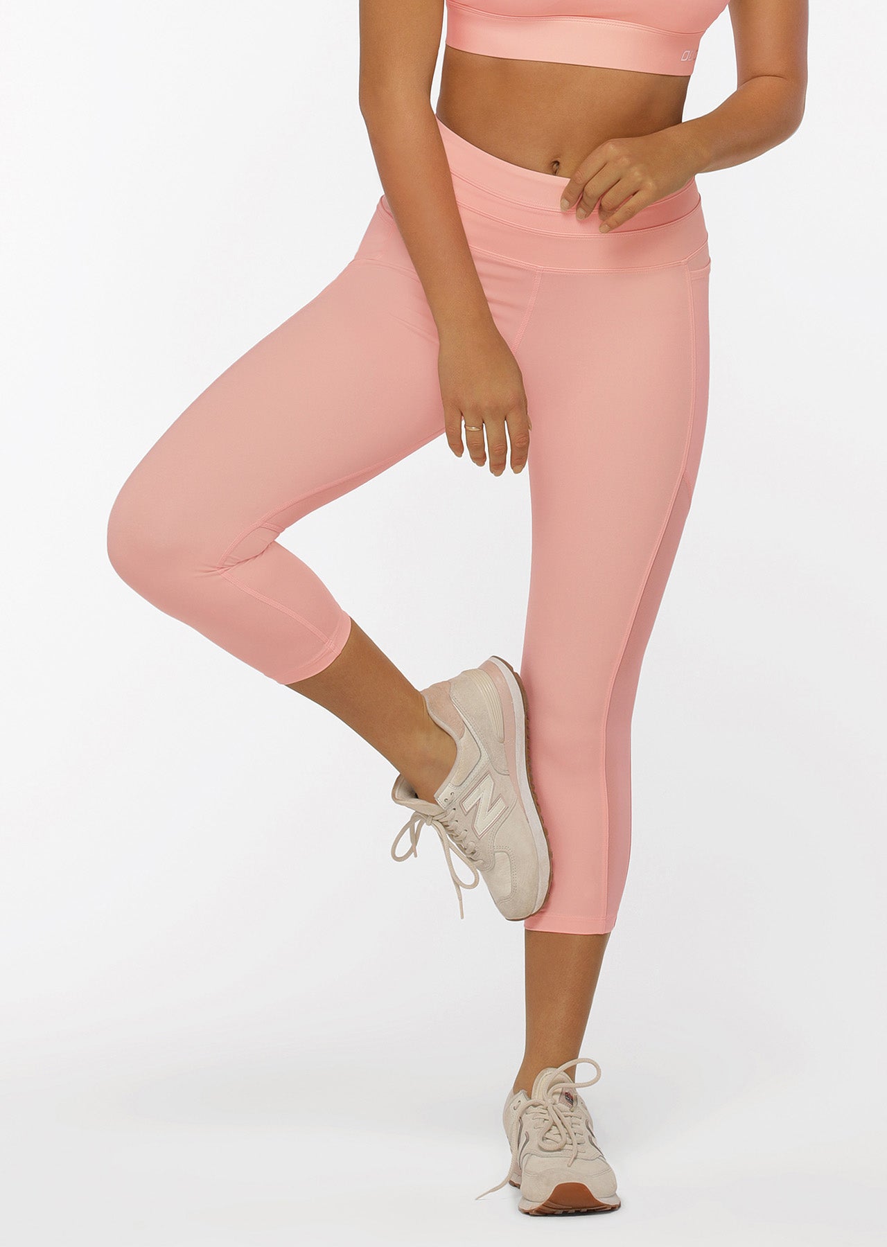 Lorna Jane Ultra Hold Booty 7/8 Leggings - Blushed Pink