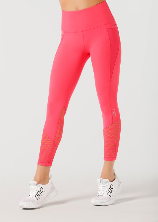 Lorna Jane Valley Core Ankle Biter Tight - Candy Red