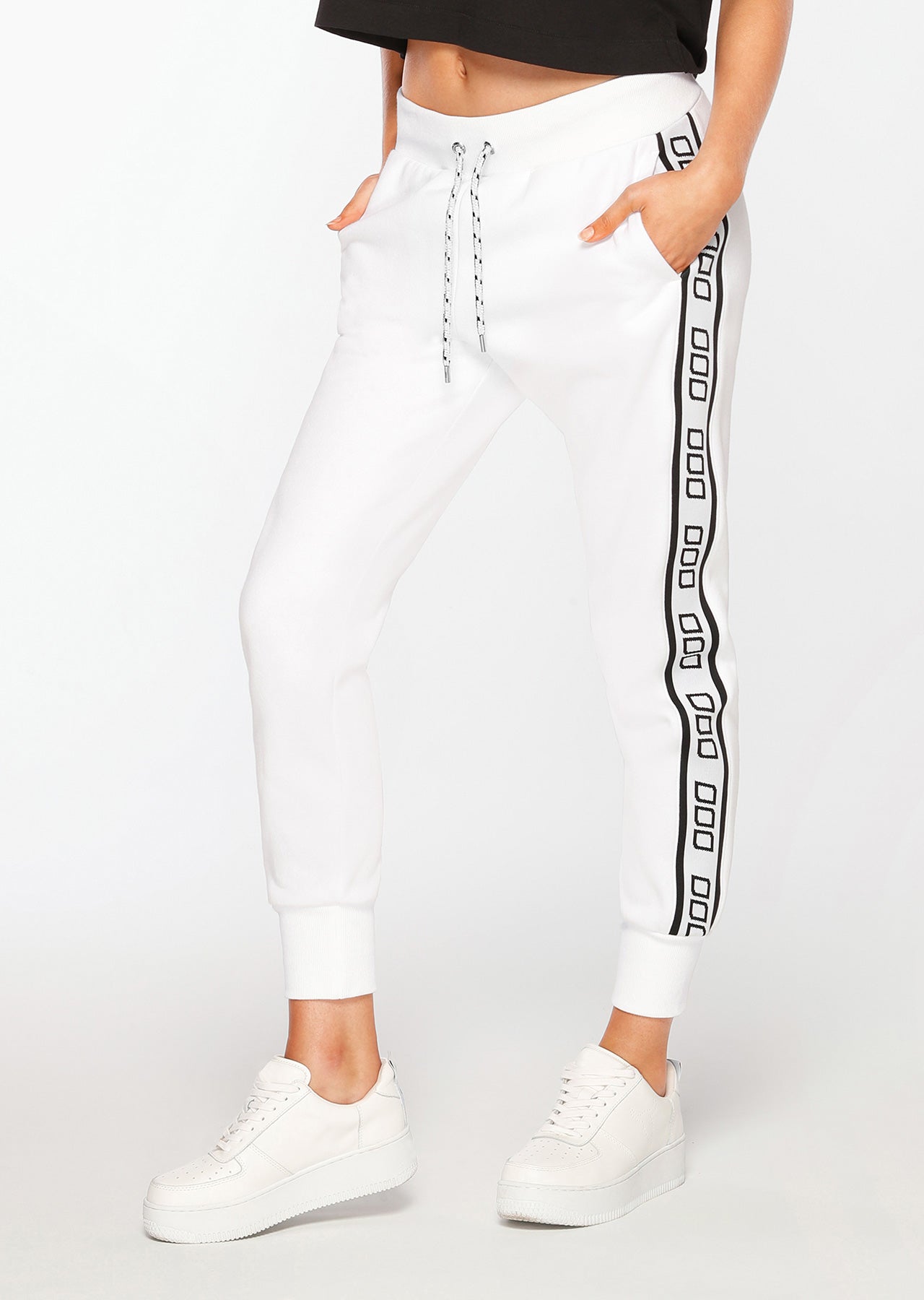 Lorna Jane Vintage Track Pants - White