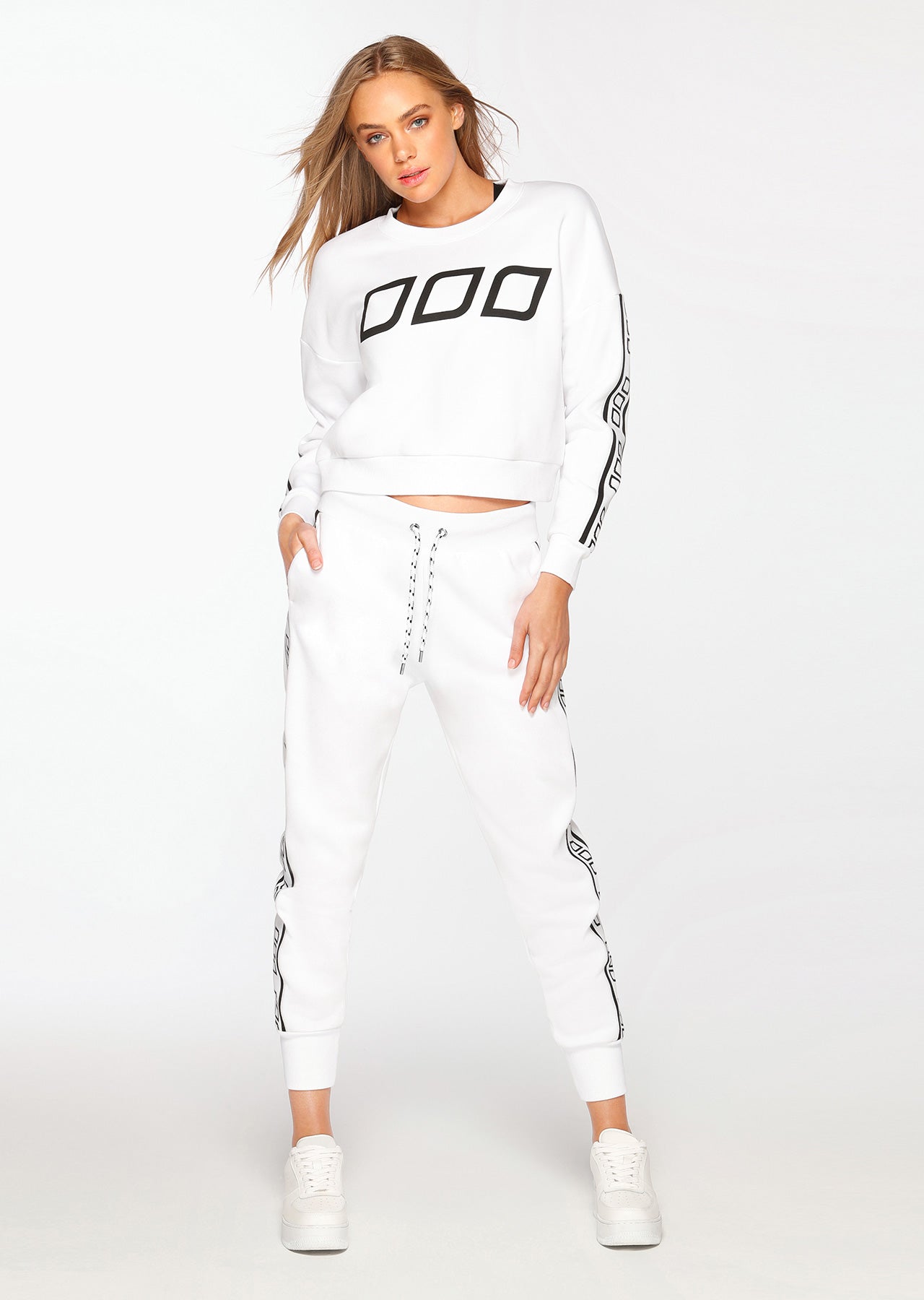 Lorna Jane Vintage Track Pants - White