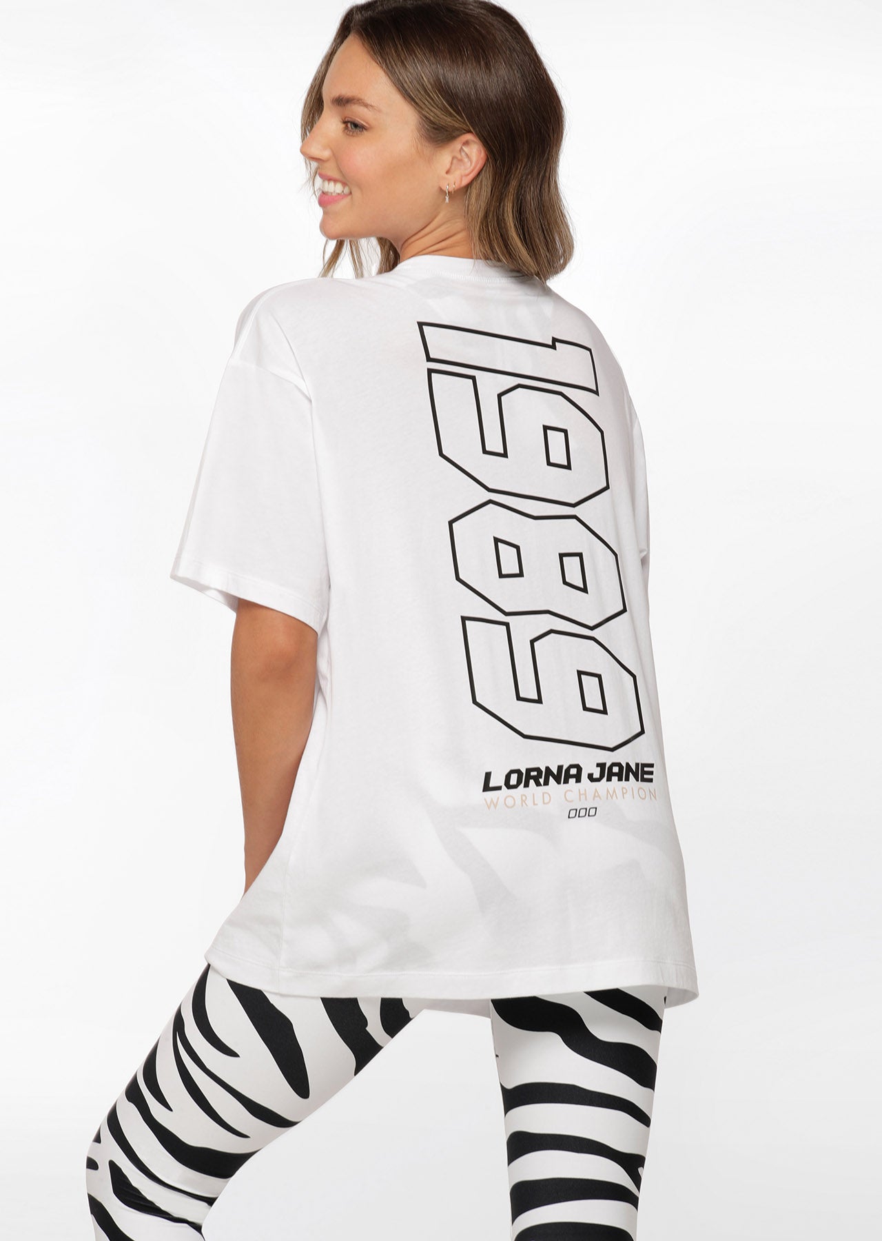 Lorna Jane Voltage Boyfriend Tee - White