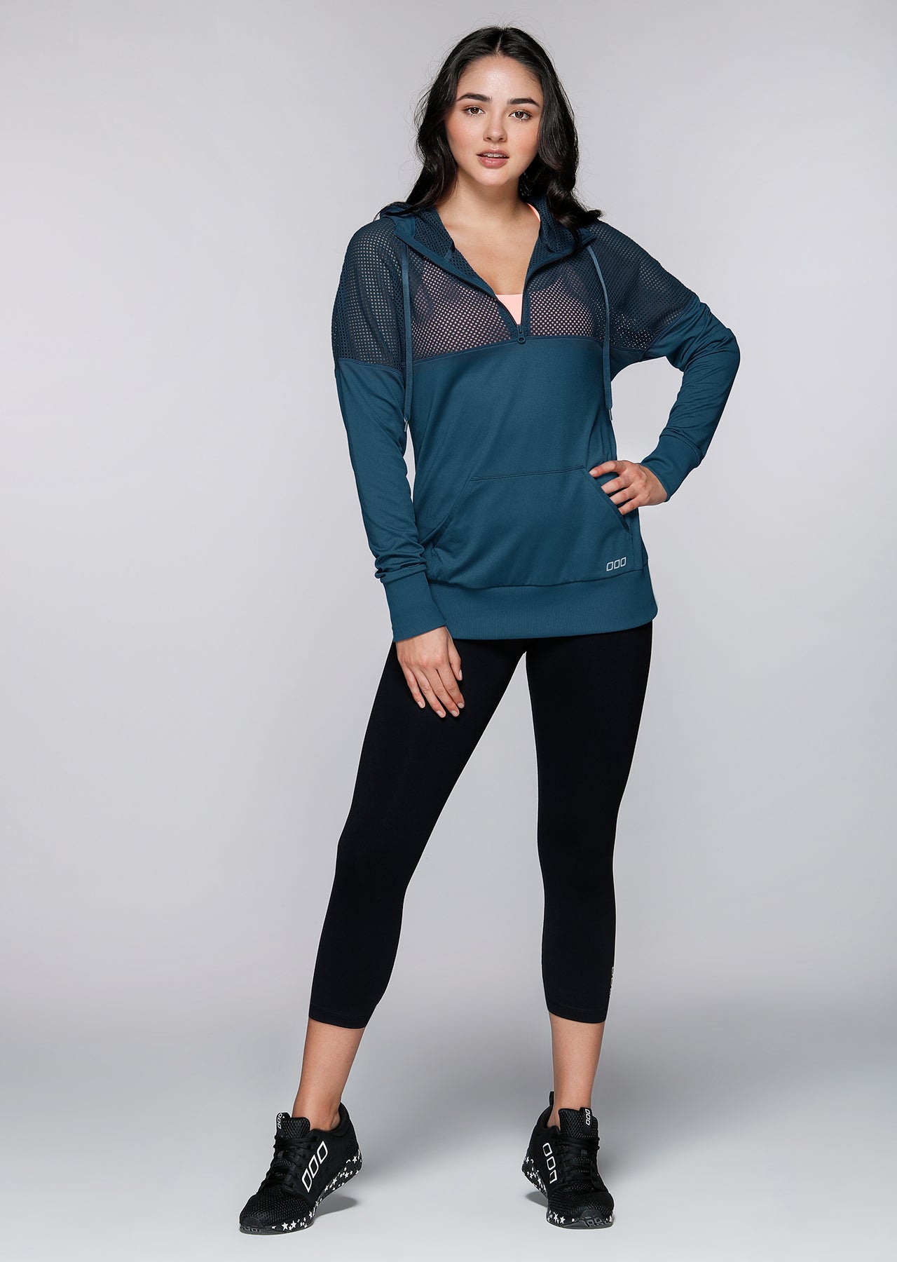 Lorna Jane Work It Hoodie - Twilight Blue