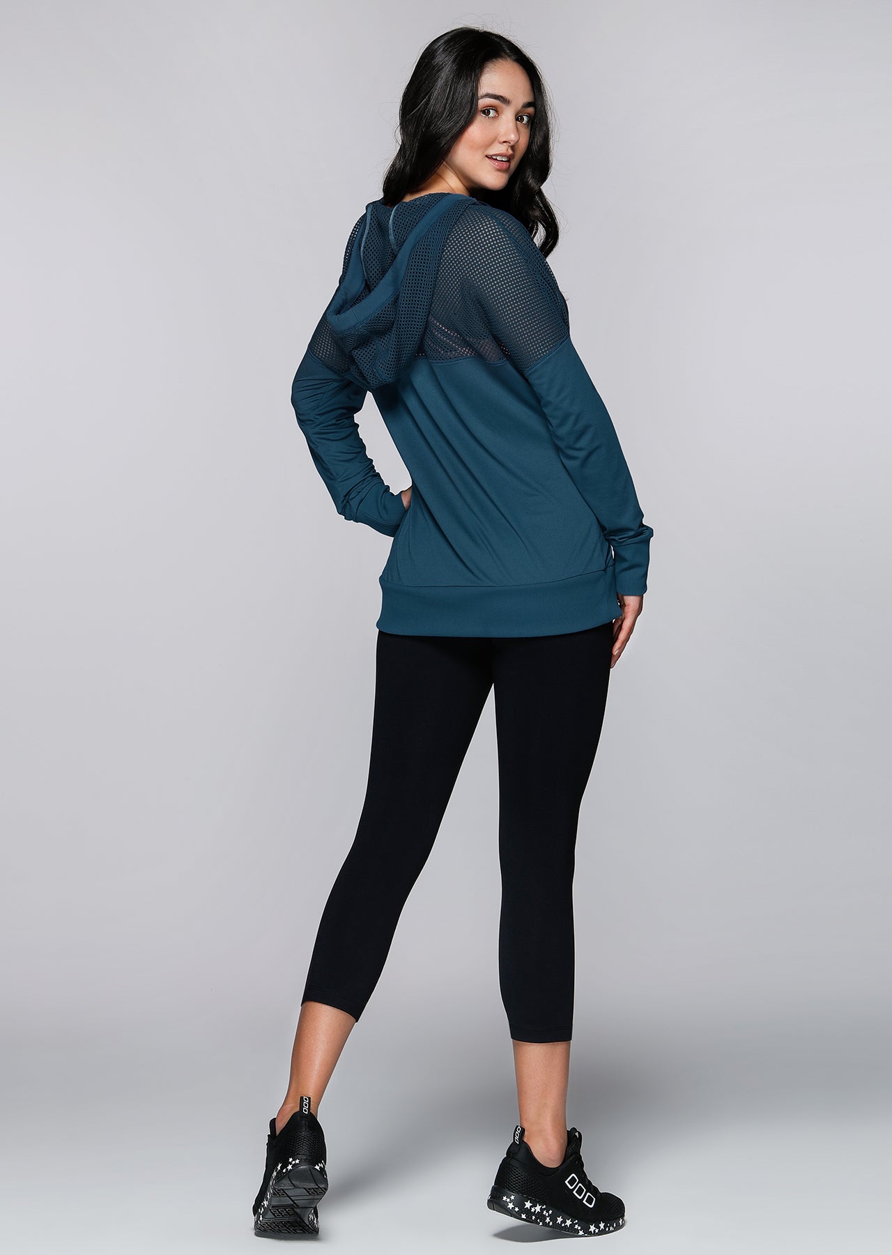 Lorna Jane Work It Hoodie - Twilight Blue