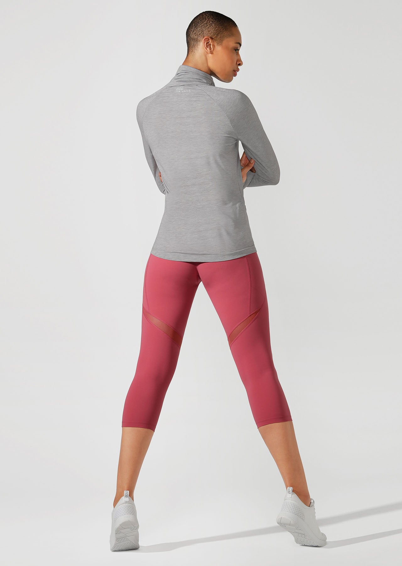 Lorna Jane Workout Active Long Sleeve Top - Nu Grey Marl