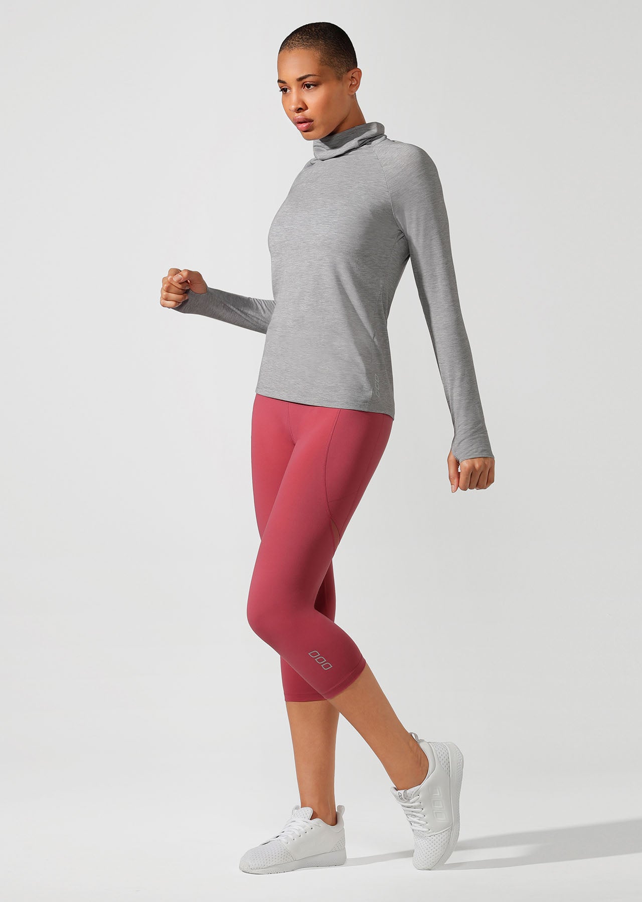 Lorna Jane Workout Active Long Sleeve Top - Nu Grey Marl