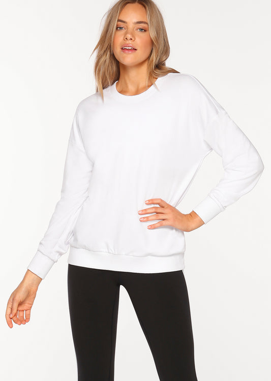 Lorna Jane Xena Slouch Sweat - White