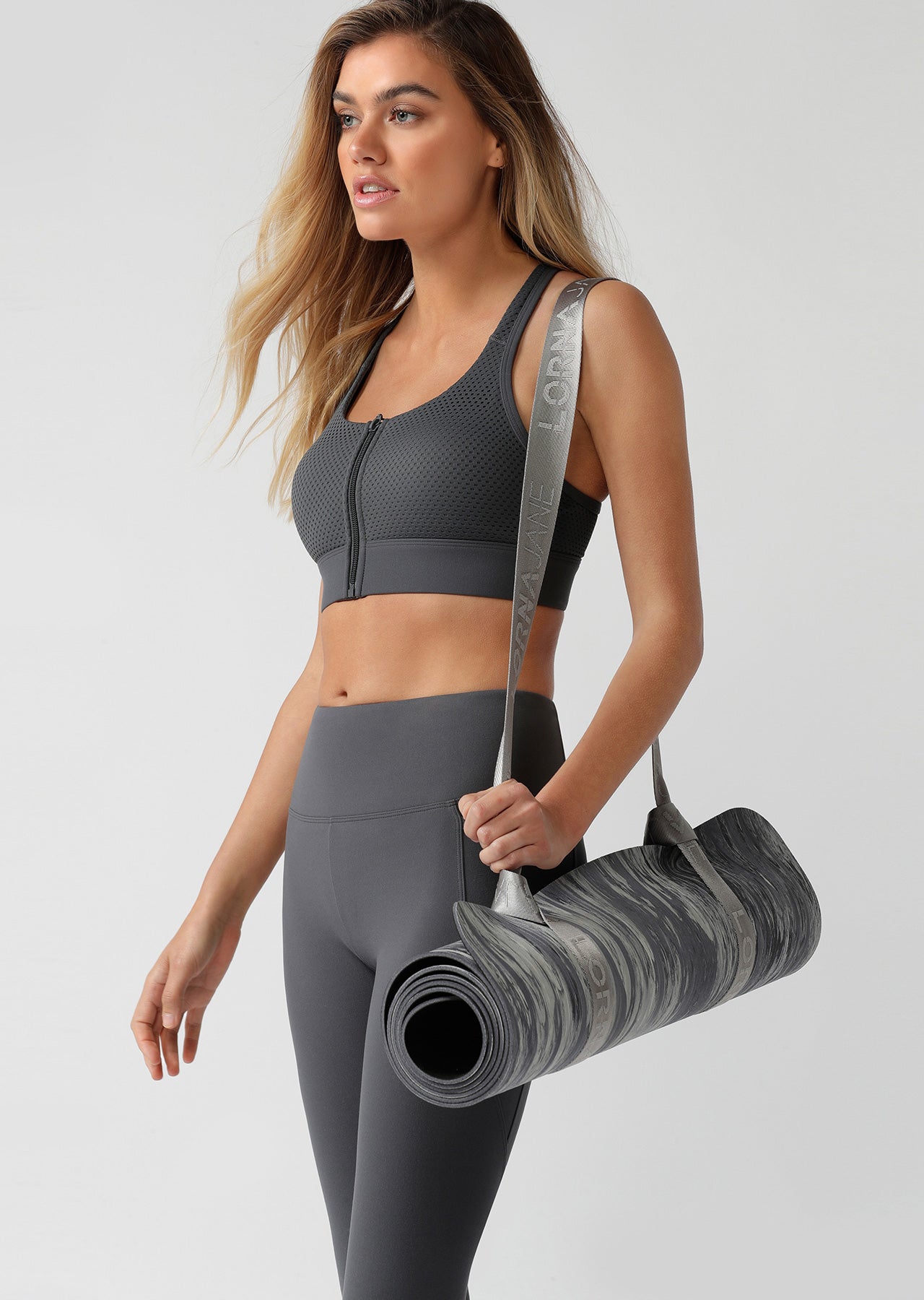 Lorna Jane Yoga Mat Strap - Nu Grey